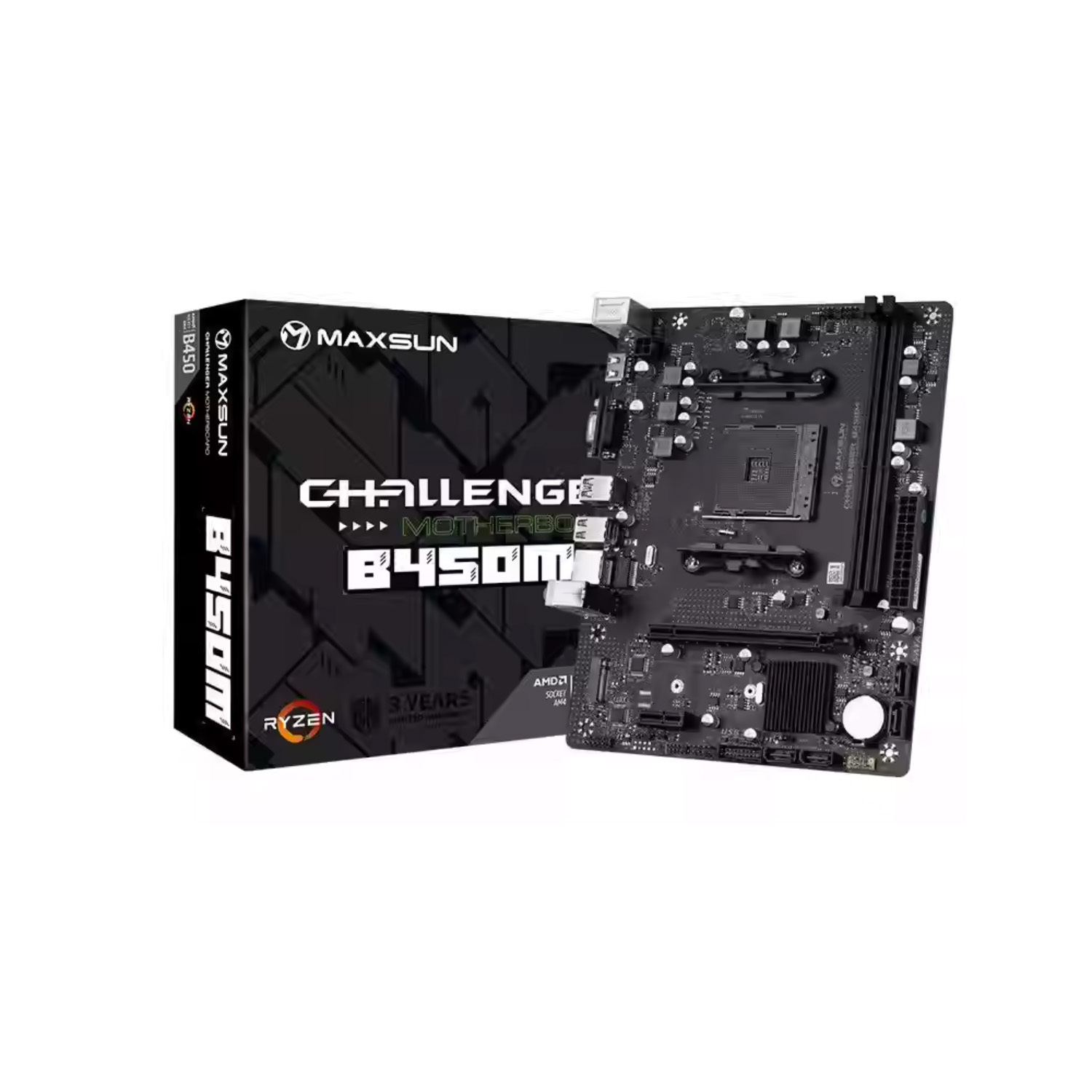 Pc Gaming Ryzen - MAXSUN Challenger B450M AMD AM4 Motherboard