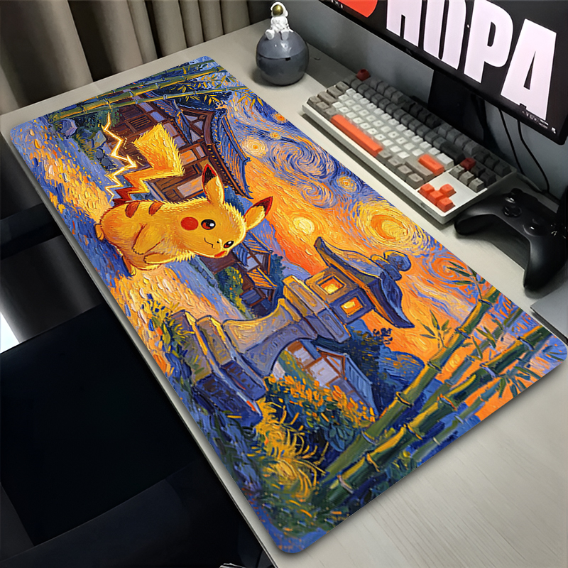 Pc Gaming Desk - Mouse Pad Pokemon Pikachus Rubber Extended