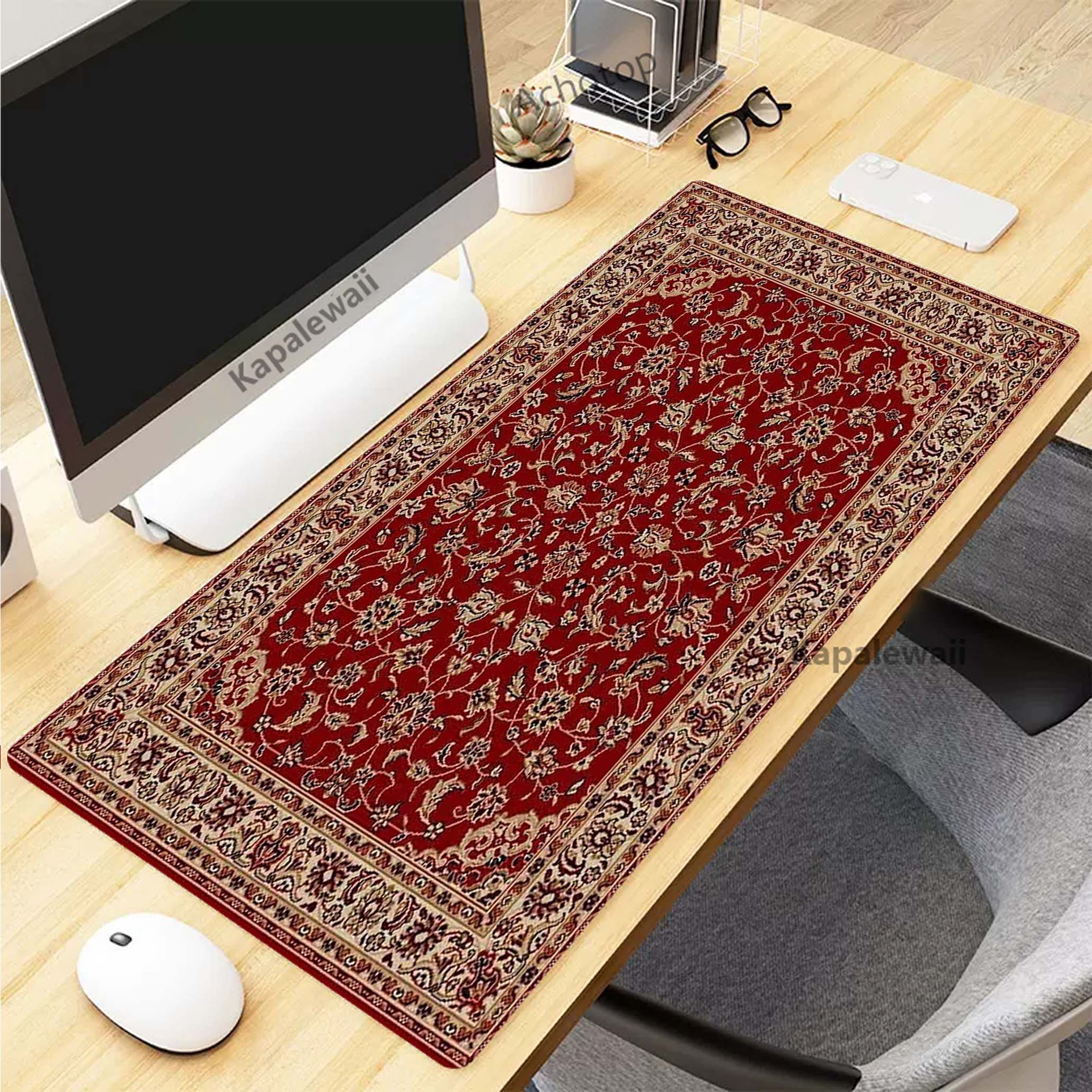 Pc Gaming Aesthetic - Retro Persian Carpet Mouse Pad for
