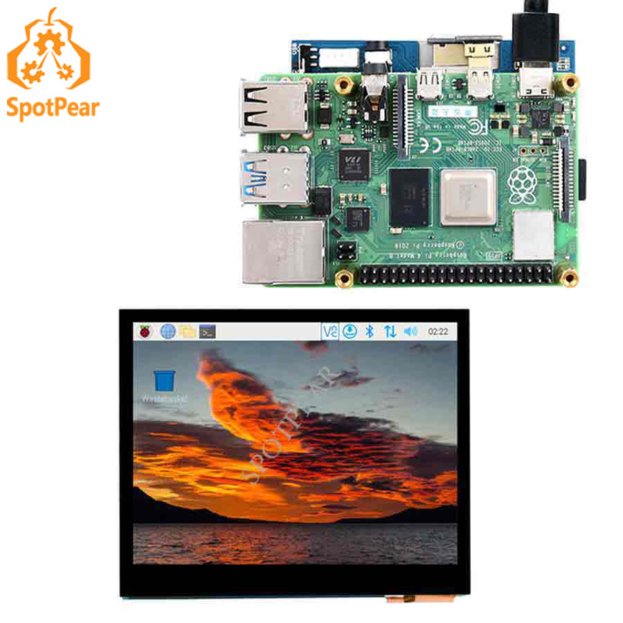 Dual Monitor Arm - Raspberry Pi 3.5 inch touchscreen 3.5inch