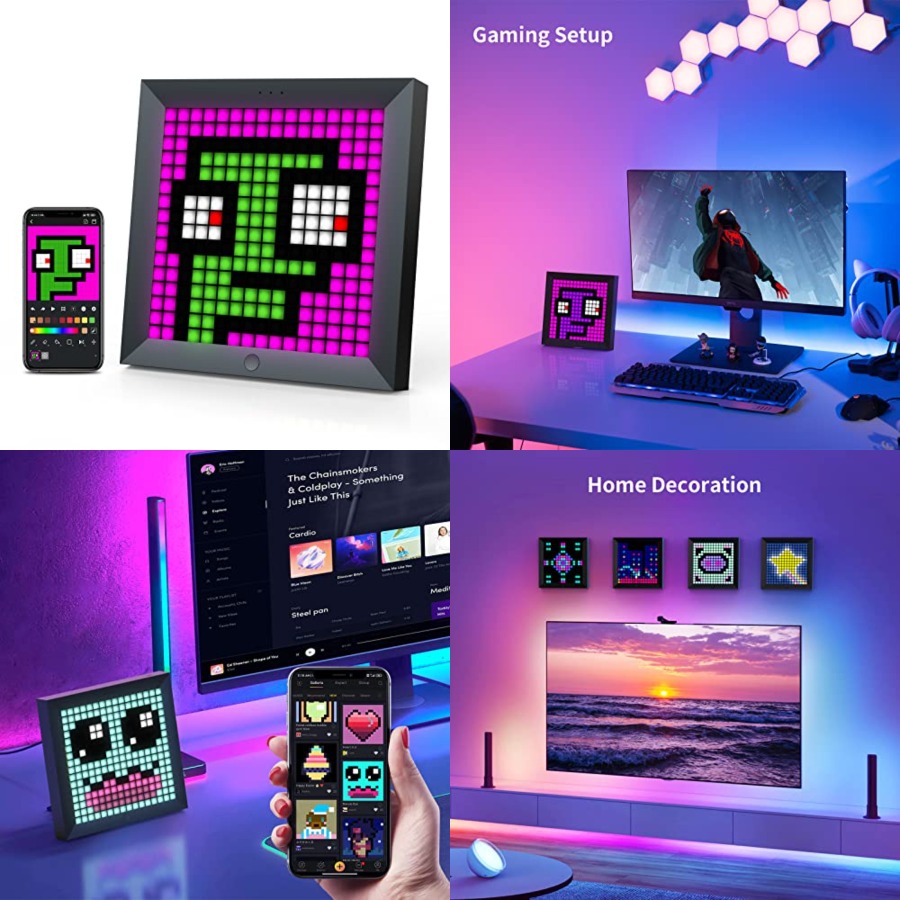 LED Light Pixel Display Panel  - Pc Gaming Desk avis et prix
