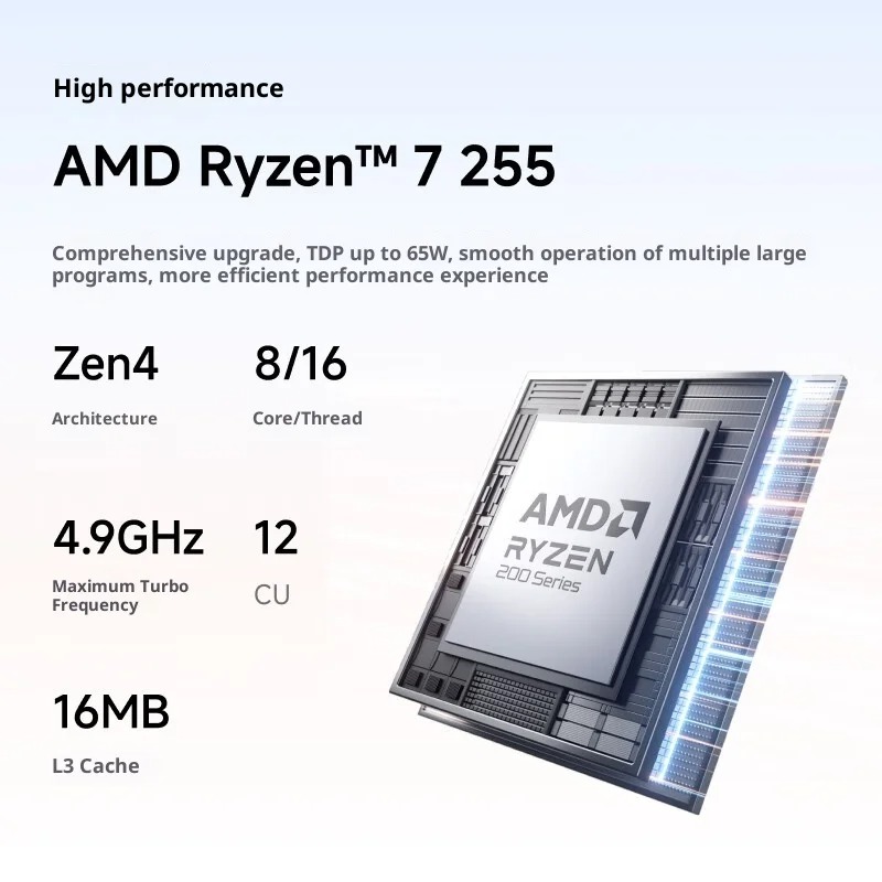 MINISFORUM X1-255: AMD Ryzen 7 - Pc Gaming Ryzen avis et prix