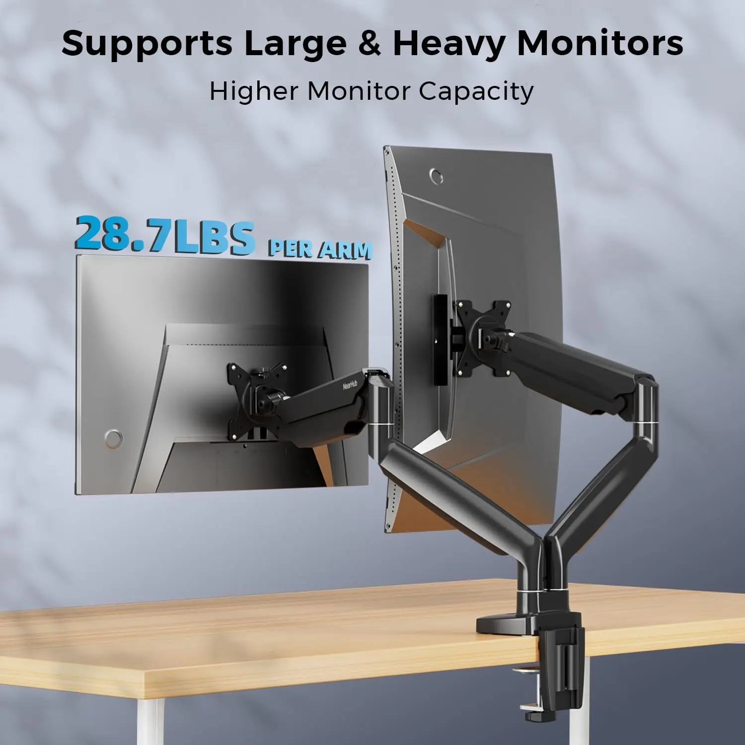 Curved Monitor Mount Dual Moni - Dual Monitor Arm avis et prix