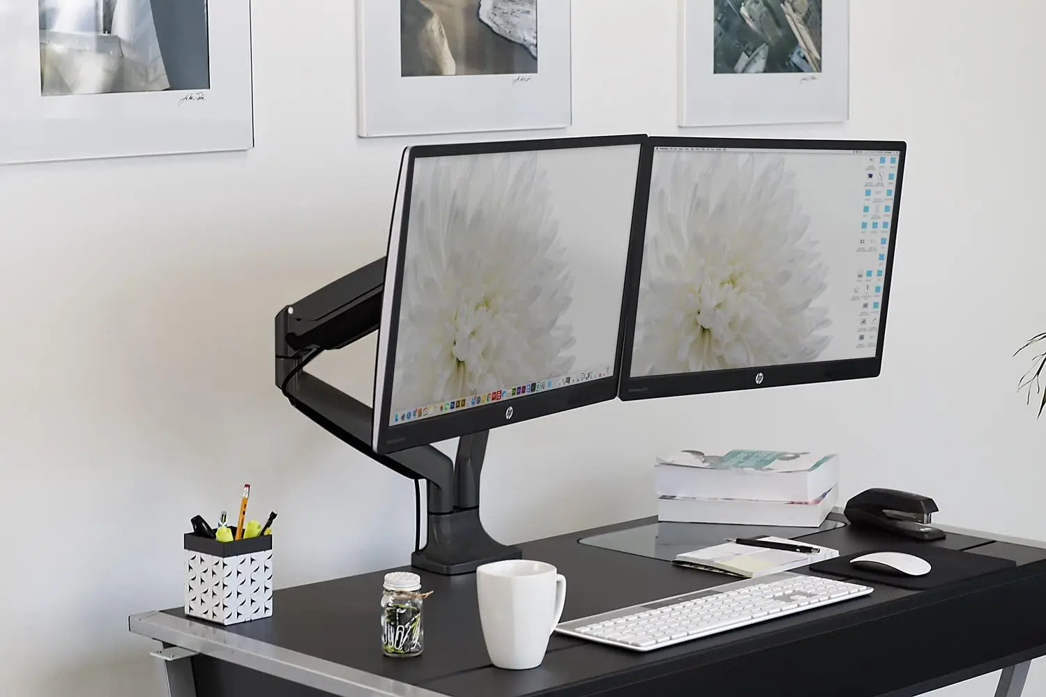 Dual Monitor Arm Mount | Desk  - Dual Monitor Arm avis et prix