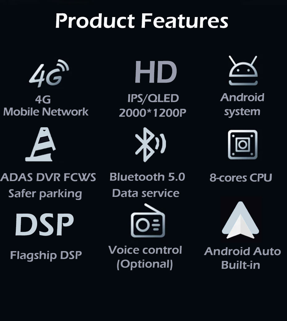 Android 16 Car Radio Carplay F - Dual Monitor Arm avis et prix