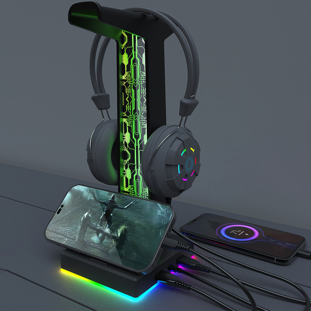 RGB Gaming Headphone Stand Dua - Pc Gaming Desk avis et prix