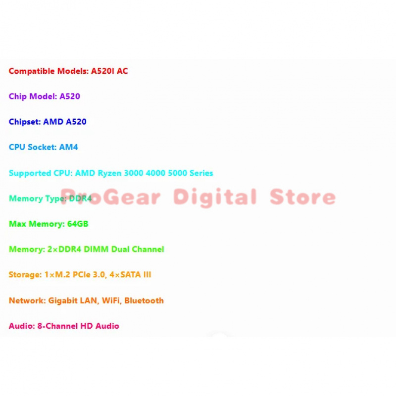 for Gigabyte A520I AC AM4 DDR4 - Pc Gaming Ryzen avis et prix